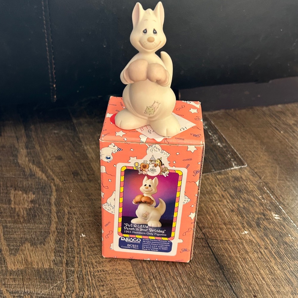 Precious Moments Put A Little Punch In Your Birthday Kangaroo FigurineBC931 1993